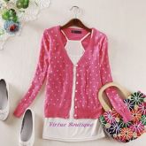 CARDIGAN HEART PINK